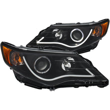 Load image into Gallery viewer, ANZO 2012-2013 Toyota Camry Projector Headlights w/ Halo Black Headlights ANZO
