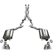 Load image into Gallery viewer, Corsa 2018-2023 Ford Mustang GT Convertible w/o Active Valves Xtreme Cat-Back w/ 4in Tips Catback CORSA Performance
