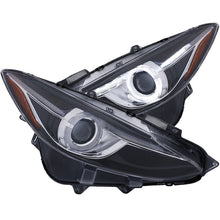 Load image into Gallery viewer, ANZO Projector Headlights With Halo Black w/Amber 14-17 Mazda 3 Headlights ANZO
