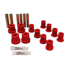 Load image into Gallery viewer, Energy Suspension 73-87 GM Denali XL/SUburban/Yukon XL 4WD Red Front Leaf Spring Bushing Set Bushing Kits Energy Suspension
