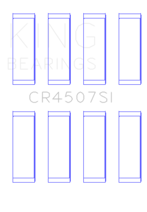King Mazda MZR 2.3L 16V / Ford Duratec 2.3L 16V (Size .25) Connecting Rod Bearing Set (Set of 8) Bearings King Engine Bearings   