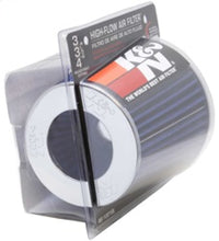 Load image into Gallery viewer, K&amp;N Universal Air Filter Chrome Round Tapered Blue - 4in Flange ID x 1.125in Flange Length x 5.5in H Air Filters - Universal Fit K&amp;N Engineering   
