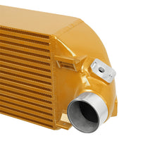 Load image into Gallery viewer, Mishimoto 2013+ Ford Focus ST Gold Intercooler w/ Polished Pipes Intercooler Kits Mishimoto
