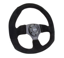 Load image into Gallery viewer, NRG Reinforced Steering Wheel (320mm Horizontal / 330mm Vertical) Black Suede w/Black Stitching Steering Wheels NRG
