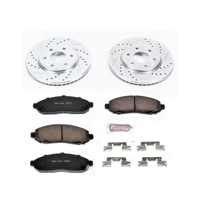 Power Stop 05-18 Nissan Frontier Front Z23 Evolution Sport Brake Kit Brake Kits - Performance D&S PowerStop   
