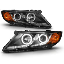 Load image into Gallery viewer, ANZO 2011-2013 Kia Optima Projector Headlights w/ Halo Black (CCFL) Headlights ANZO
