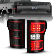 Load image into Gallery viewer, ANZO 18-19 Ford F-150 LED Taillight Black Housing Clear Lens Red Light Bar W/Sequential Tail Lights ANZO
