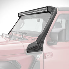 Load image into Gallery viewer, Go Rhino 18-20 Jeep Wrangler JL/JLU/Gladiator JT XE Windshield Light Bar Mount - 50in Single Row Light Mounts Go Rhino
