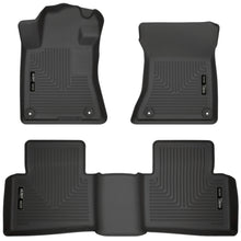 Load image into Gallery viewer, Husky Liners 19-23 Nissan Altima WeatherBeater Black Front &amp; Second Seat Floor Liner Floor Mats - Rubber Husky Liners
