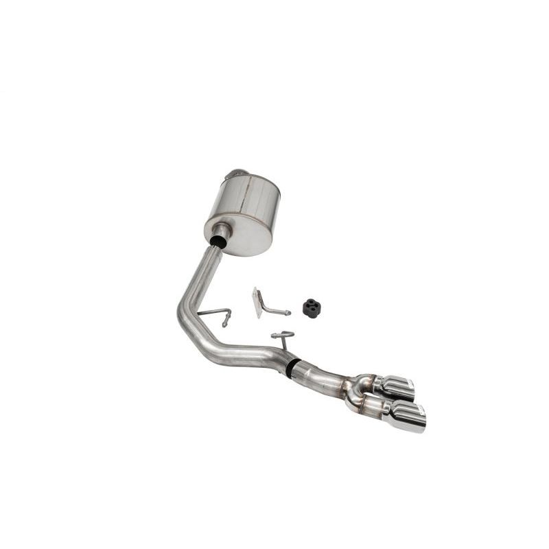 Corsa 2021-2024 Ford F-150 Regular Cab/ 8in Bed 3.5L V6 Sport Cat-Back Front of Tire Exit-Polished Catback CORSA Performance