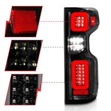 Load image into Gallery viewer, Anzo 19-21 Chevy Silverado Full LED Tailights Black Housing Clear Lens G2 (w/C Light Bars) Tail Lights ANZO
