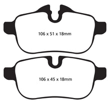 Load image into Gallery viewer, EBC 09+ BMW Z4 3.0 (E89) Greenstuff Rear Brake Pads Brake Pads - Performance EBC   
