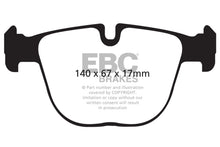 Load image into Gallery viewer, EBC 10+ BMW X5M 4.4 Twin Turbo Redstuff Rear Brake Pads Brake Pads - Performance EBC   

