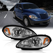 Load image into Gallery viewer, ANZO 2001-2005 Chrysler Pt Cruiser Crystal Headlight Chrome Amber (OE) Headlights ANZO
