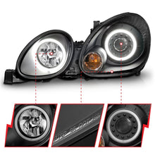 Load image into Gallery viewer, ANZO 1998-2005 Lexus Gs300 Projector Headlights w/ Halo Black Headlights ANZO
