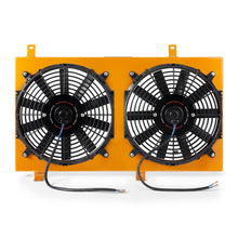 Load image into Gallery viewer, Mishimoto 04-08 Mazda RX8 Aluminum Fan Shroud Gold Fans &amp; Shrouds Mishimoto
