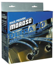 Load image into Gallery viewer, Moroso Chevrolet Big Block Ignition Wire Set - Ultra 40 - Sleeved - Non-HEI - 90 Degree - Blue Spark Plug Wire Sets Moroso
