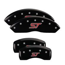 Load image into Gallery viewer, MGP 4 Caliper Covers Engraved Front &amp; Rear ST Black finish silver ch Caliper Covers MGP
