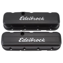 Load image into Gallery viewer, Edelbrock Valve Cover Signature Series Chevrolet 1965 and Later 396-502 V8 Tall Black Valve Covers Edelbrock
