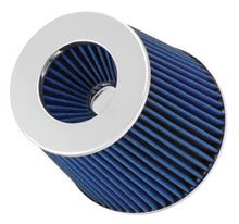 Load image into Gallery viewer, Spectre Adjustable Conical Air Filter 5-1/2in. Tall (Fits 3in. / 3-1/2in. / 4in. Tubes) - Blue Air Filters - Universal Fit Spectre
