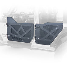 Load image into Gallery viewer, DV8 18-22 Jeep 4 Door JL/JT Aluminum Half Doors with Perforated Mesh Rear Doors DV8 Offroad
