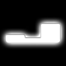 Load image into Gallery viewer, ORACLE Lighting Universal Illuminated LED Letter Badges - Matte Wht Surface Finish - J SEE WARRANTY Light Accessories and Wiring ORACLE Lighting
