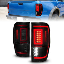 Load image into Gallery viewer, ANZO 19-22 Ford Ranger Full LED Taillights w/ Lightbar Sequential Signal Black Housing/Smoke Lens Tail Lights ANZO
