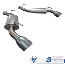 Load image into Gallery viewer, QTP 10-13 Chevrolet Camaro SS 6.2L 304SS AR3 Axle Back Exhaust w/4.5in Tips Axle Back QTP
