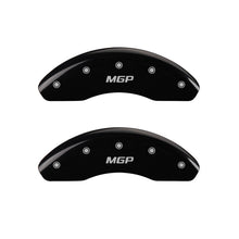 Load image into Gallery viewer, MGP 4 Caliper Covers Engraved Front &amp; Rear MGP Black finish silver ch Caliper Covers MGP
