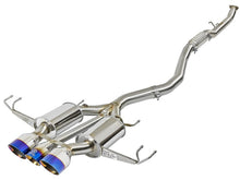 Load image into Gallery viewer, aFe Takeda 3in 304 SS Cat-Back Exhaust w/ Blue Flame Tips 2017+ Honda Civic Type R I4 2.0L (t) Catback aFe
