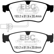 EBC 13-18 Bentley Continental 4.4TT Yellowstuff Front Brake Pads Brake Pads - Performance EBC   