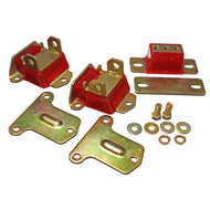 Energy Suspension 69-72 Camaro/70-73 Monte Carlo Red Complete Motor&Trans Mount Set Zinc Finish Bushing Kits Energy Suspension