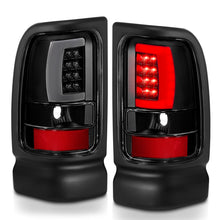 Load image into Gallery viewer, ANZO 1994-2001 Dodge Ram 1500 LED Taillights Plank Style Black w/Clear Lens Tail Lights ANZO
