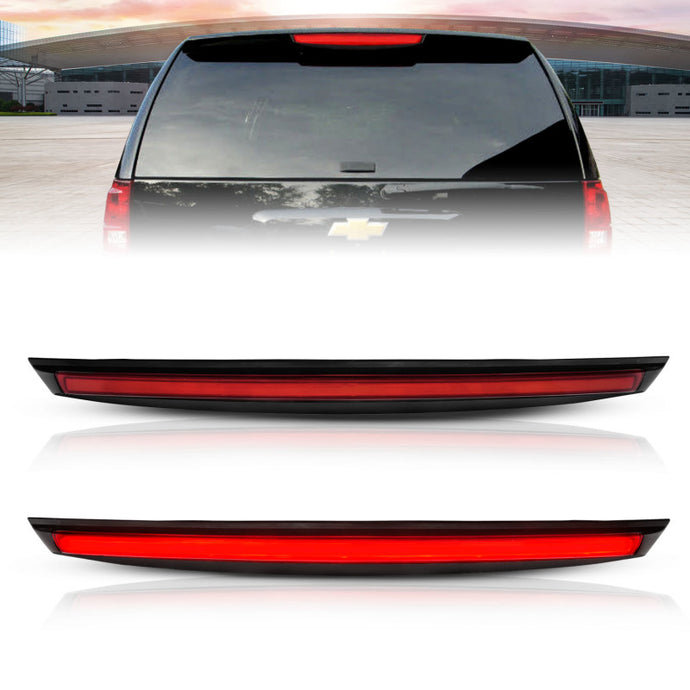 ANZO 2007-2014 Chevrolet Suburban 1500 LED 3rd Brake Light Black Housing Red Lens w/ Spoiler 1pc Lights Corner ANZO