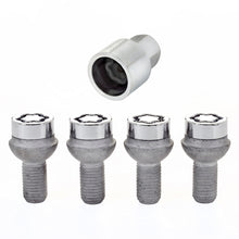 Load image into Gallery viewer, McGard Wheel Lock Bolt Set - 4pk. (Radius Seat) M12X1.5 / 17mm Hex / 23.3mm Shank Length - Chrome Wheel Bolts McGard
