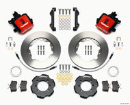 Wilwood Combination Parking Brake Rear Kit 11.00in Red 2012 Fiat 500 w/ Lines Brake Calipers - Perf Wilwood