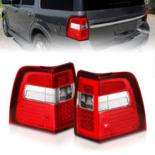 Load image into Gallery viewer, ANZO 07-17 For Expedition LED Taillights w/ Light Bar Chrome Housing Red/Clear Lens Tail Lights ANZO
