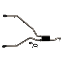 Load image into Gallery viewer, QTP 19-20 Ram 1500 304SS Screamer Cat-Back Exhaust Rear Split Exit w/4.5in Black Tips Catback QTP
