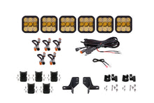 Load image into Gallery viewer, Diode Dynamics Bronco SS5 6-Pod CrossLink Grille Lightbar Kit Sport - Yellow Combo Light Bars &amp; Cubes Diode Dynamics   
