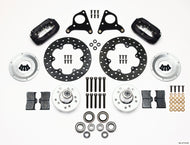 Wilwood Forged Dynalite Front Drag Kit Drilled Rotor CPD 73-80 A E B All F w/Disc Big Brake Kits Wilwood