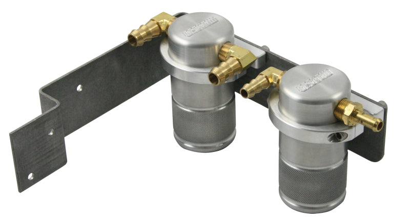 Moroso 08-14 Subaru WRX Air/Oil Separator Catch Can - Small Body - Billet Aluminum Oil Catch Cans Moroso