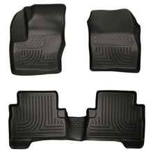 Load image into Gallery viewer, Husky Liners 2013 Ford Escape WeatherBeater Combo Black Floor Liners Floor Mats - Rubber Husky Liners
