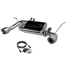 Load image into Gallery viewer, QTP 07-18 Jeep Wrangler 3.6L/3.8L 304SS Screamer Axle Back Exhaust w/4in Tips Axle Back QTP
