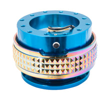 Load image into Gallery viewer, NRG Quick Release Kit - Pyramid Edition - Blue Body / Neochrome Pyramid Ring Quick Release Adapters NRG
