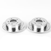 Load image into Gallery viewer, Power Stop 07-10 Hyundai Elantra Rear Evolution Drilled &amp; Slotted Rotors - Pair Brake Rotors - Slot &amp; Drilled PowerStop   
