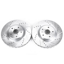 Load image into Gallery viewer, Power Stop 05-14 Subaru Impreza Front Evolution Drilled &amp; Slotted Rotors - Pair Brake Rotors - Slot &amp; Drilled PowerStop   
