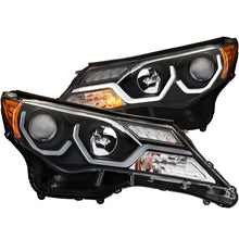 Load image into Gallery viewer, ANZO 2013-2015 Toyota Rav4 Projector Headlights w/ Plank Style Design Black Headlights ANZO
