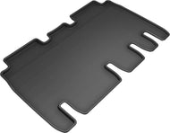 3D MAXpider 2016-2020 Tesla Model X Kagu 2nd Row Floormats - Black Floor Mats - Rubber 3D MAXpider   