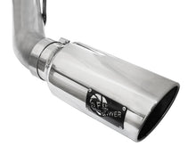 Load image into Gallery viewer, aFe Atlas Exhaust 4in DPF-Back Exhaust Aluminized Steel Polished Tip 11-14 ford Diesel Truck V8-6.7L DPF Back aFe
