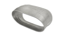 Load image into Gallery viewer, Vibrant 45 Degree Vertical Plane Oval 304SS Pie Cuts Nominal Tube 3.50in Steel Tubing Vibrant
